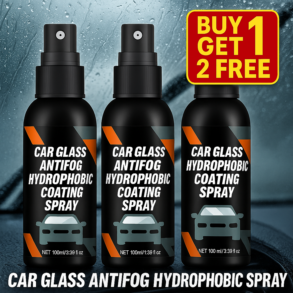Car Glass Anti-Fog Hydrophobic Coating Jumbo Pack (Buy 1 Get 2 FREE)